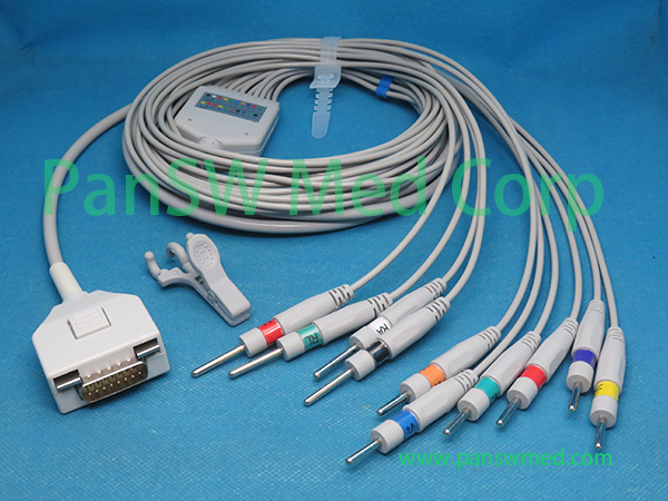 Compatible Fukuda ME Α2000 Series Α1000 ECG Cable AHA DIN – PanswMed
