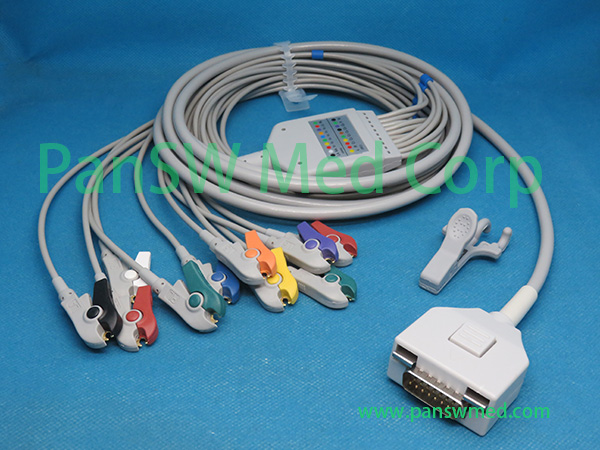 Compatible Fukuda ME Α2000 Series Α1000 ECG Cable AHA Grabber – PanswMed