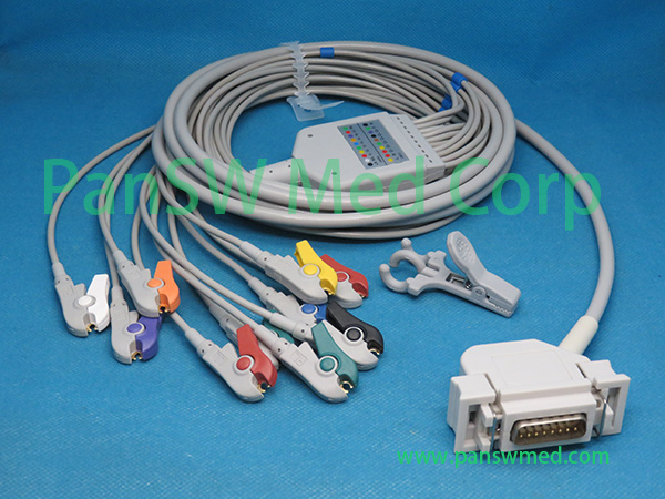 Compatible Hellige EK 413 EK 512 ECG Cable AHA Grabber – PanswMed