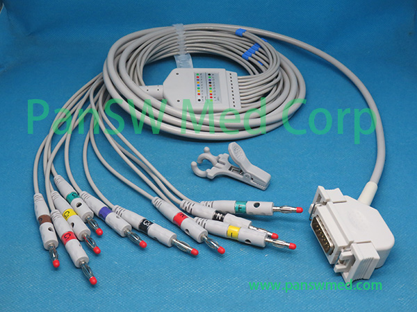 Compatible Hellige EK 413 EK 512 ECG Cable IEC Banana – PanswMed