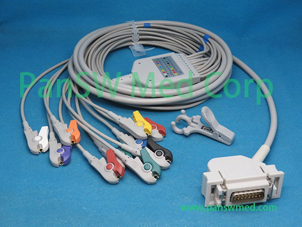 Compatible Hellige EK 512E EK 512P ECG Cable AHA Grabber – PanswMed