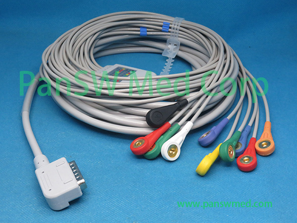 Compatible KENZ Pc 109 Ecg Cable AHA Snap – PanswMed