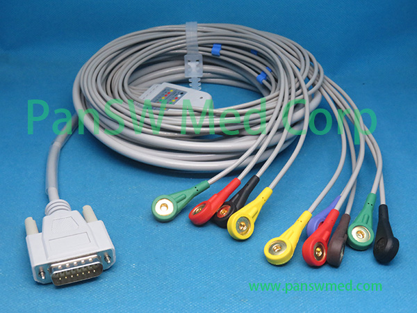 Compatible Nihon Kohden ECG 1150 1250 ECG Cable Snap – PanswMed