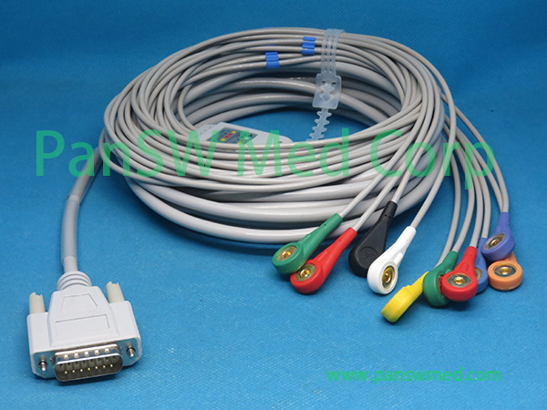 Compatible Nihon Kohden ECG 1350 2350 ECG Cable Snap – PanswMed