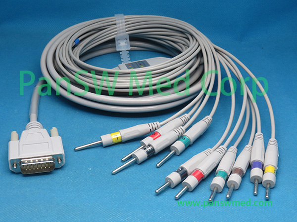 Compatible Nihon Kohden ECG 9110 ECG 9130 ECG 9132 ECG Cable DIN – PanswMed