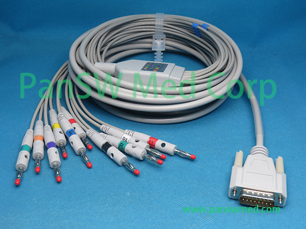 Compatible Nihon Kohden ECG 9110 ECG 9130 ECG 9132 ECG Cable Banana – PanswMed