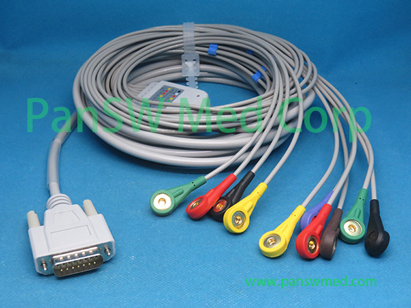 Compatible Nihon Kohden ECG 9110 ECG 9130 ECG 9132 ECG Cable Snap – PanswMed