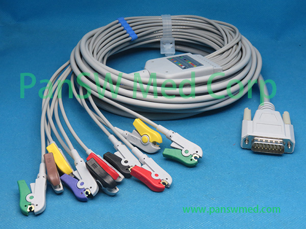 Compatible Nihon Kohden ECG 9110 ECG 9130 ECG 9132 ECG Cable – PanswMed