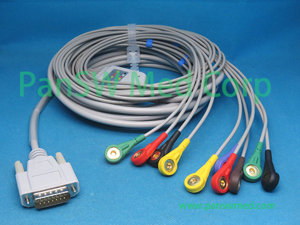 Compatible Nihon Kohden ECG 9620 ECG 9010 ECG Cable Snap – PanswMed