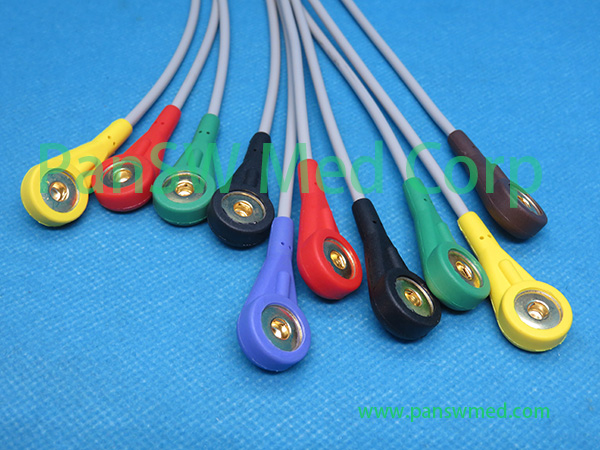 Compatible Philips M 1770A M 1771A M 1772A ECG Cable With Snap – PanswMed