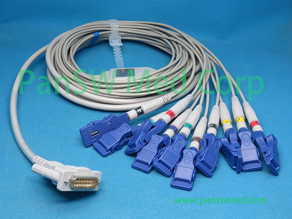 Compatible Schiller AT 110 ECG Cable With Adapter – PanswMed