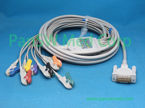 Compatible Schiller AT 1 AT 2 AT 3 ECG Cable AHA Clip – PanswMed