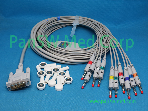 Compatible Schiller AT 5 AT 6 AT 10 ECG Cable – PanswMed