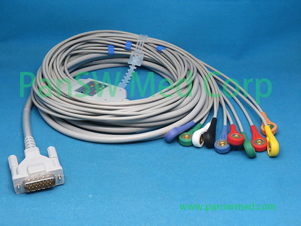 Compatible Schiller AT 60 AT 104 PC ECG Cable – PanswMed