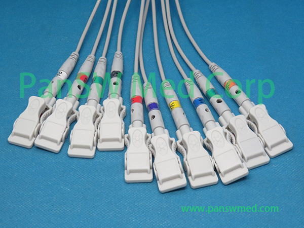 Compatible Schiller CS 6 CS 12 ECG Cable With Adapter – PanswMed