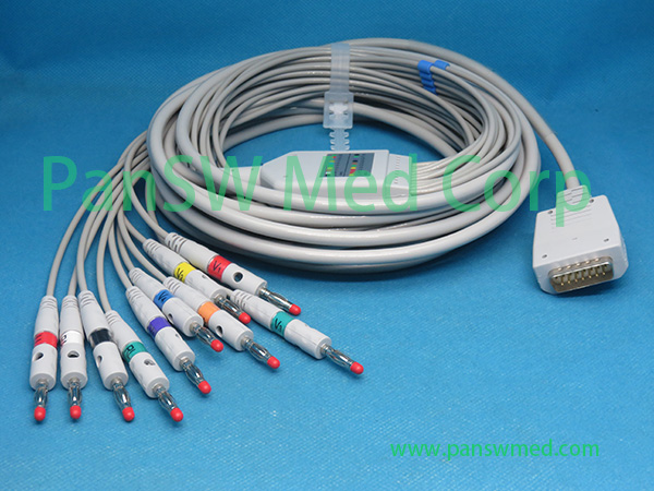 Compatible Shanghai Kohden ECG 6511 ECG 6151 ECG Cable – PanswMed