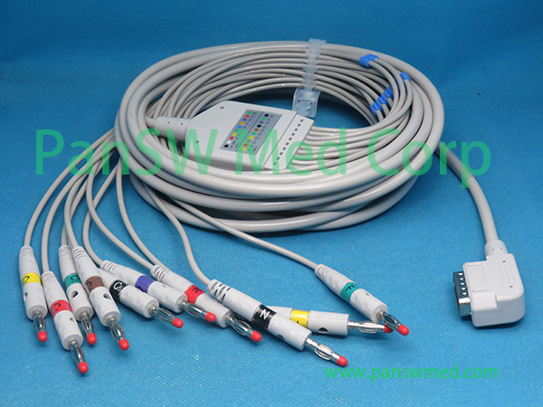 Compatible Sukuken Kenz Cardio 601 ECG Cable Banana – PanswMed