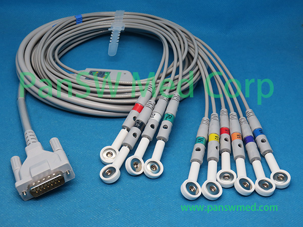 Compatible Von Berg Bioset 9000 ECG Cable With Snap – PanswMed