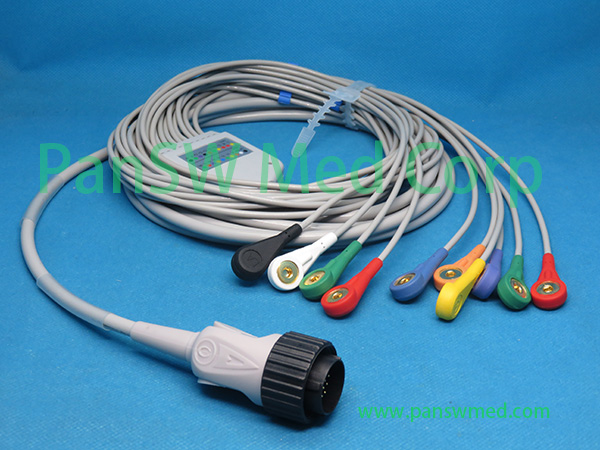 Compatible Cardioline Delta 3 Plus Delta 30 ECG Cable Snap – PanswMed