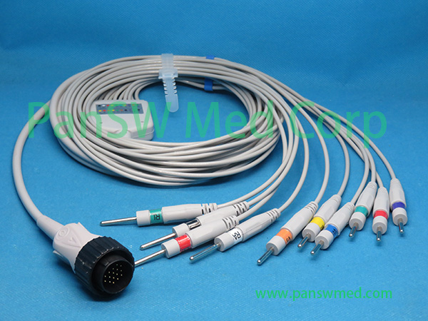 Compatible Cardioline Delta 60 Delta Plus 60 ECG Cable DIN – PanswMed