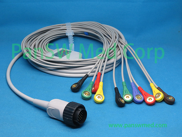 Compatible Cardioline Delta 60 Delta Plus 60 ECG Cable Snap – PanswMed