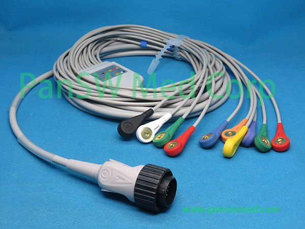 Compatible Cardioline Delta 60 Plus Delta 1 ECG Cable Snap – PanswMed