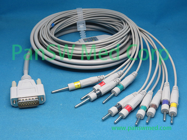 Compatible Carewell 1101 1112 T 12 ECG Machine Patient Cable DIN – PanswMed