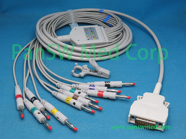 Compatible Mortara Instrument ELI 100 ELI 50 ELI 200 ECG Cable Banana – PanswMed