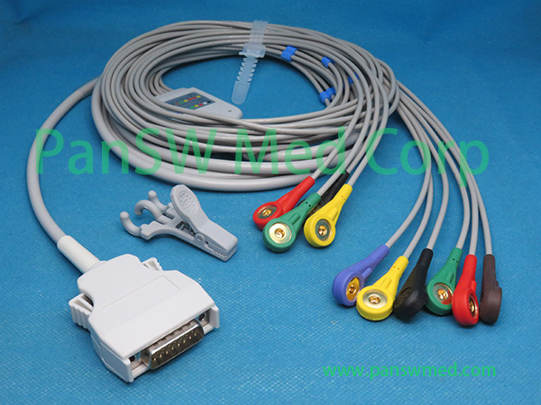 Compatible Mortara Instrument ELI 100 ELI 50 ELI 200 ECG Cable Snap – PanswMed