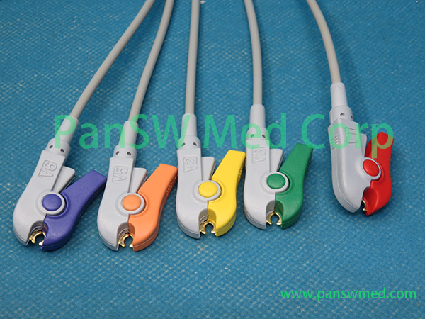 Compatible Siemens 10 LEAD ECG Trunk Cable IEC 2 6644541 E 295E Leads 4 – PanswMed