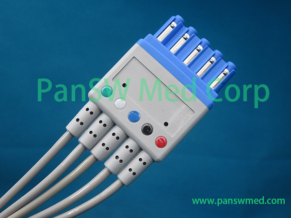 Compatible Siemens 10 LEAD ECG Trunk Cable IEC 2 6644541 E 295E Limb Leads 3 – PanswMed