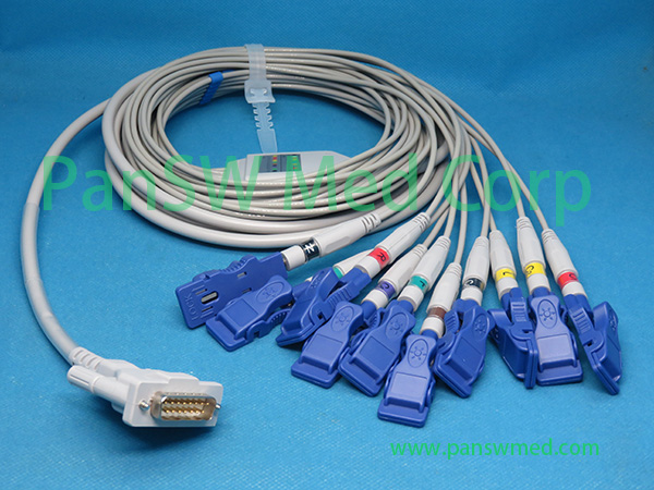 Compatibledel Mar Avionics 910 920 930 940 942 ECG Cable With Adapter – PanswMed