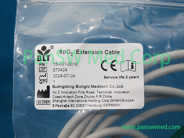 Original Biolight 15 031 0016 Spo 2 Cable BLT 3 – PanswMed