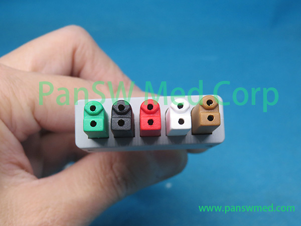 Compatible Mindray EL 6503A 0010 30 42729 5leads ECG Wires Clip AHA 4 – PanswMed