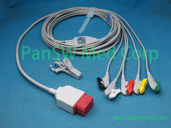 Compatible Bionet BM 5 ECG Cable IEC Clip 5 – PanswMed