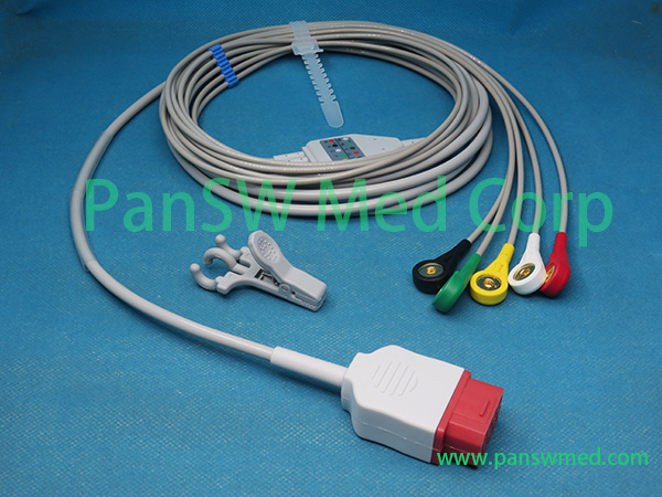 Compatible Bionet BM 5 ECG Cable IEC Snap 5 – PanswMed