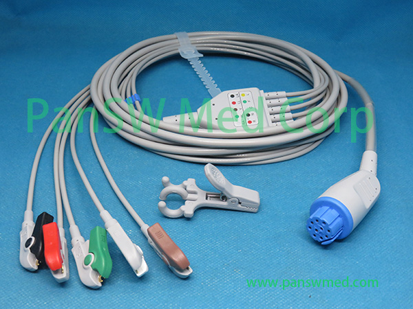Compatible ECG Cable For Artema 5leads AHA Clip - PanswMed