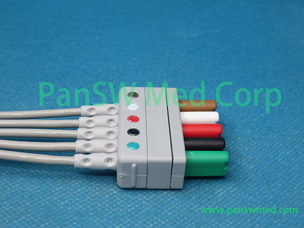 Compatible EL 6501B 0010 30 42735 Mindray ECG Leads AHA Snap 3 – PanswMed