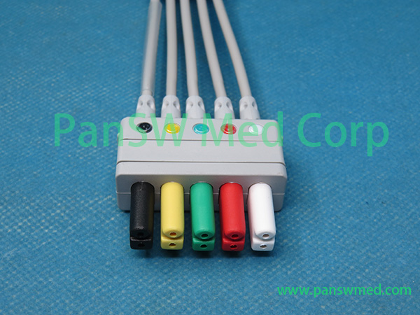 Compatible EL 6502B 0010 30 42736 ECG Leads 5leads IEC Snap 3 – PanswMed