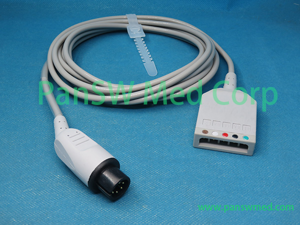 Compatible EV 6101 0010 30 42782 AHA ECG Trunk Cable – PanswMed