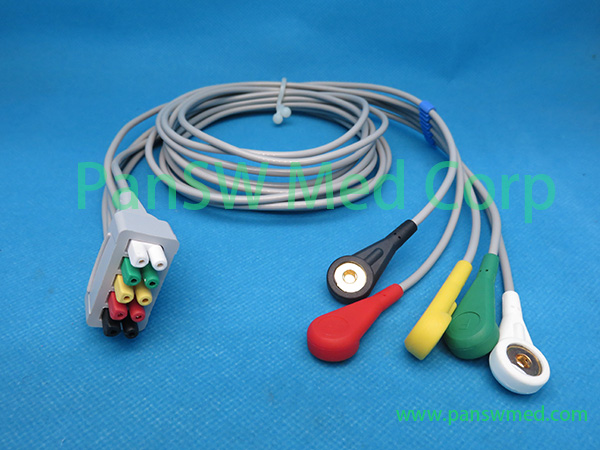 Compatible GE Medical 411200 004 ECG Leads 1 – PanswMed