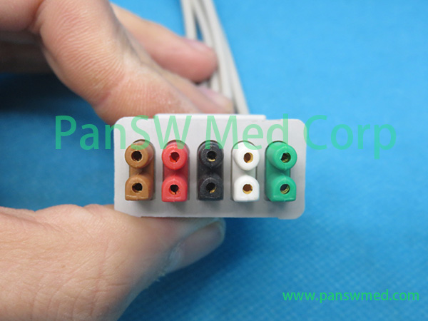 Compatible GE Medical ECG Leads 5leads Connector 3 – PanswMed