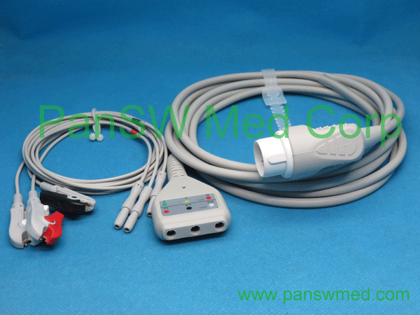 gallery for compatible HP Philips one piece five lead patient monitor ...