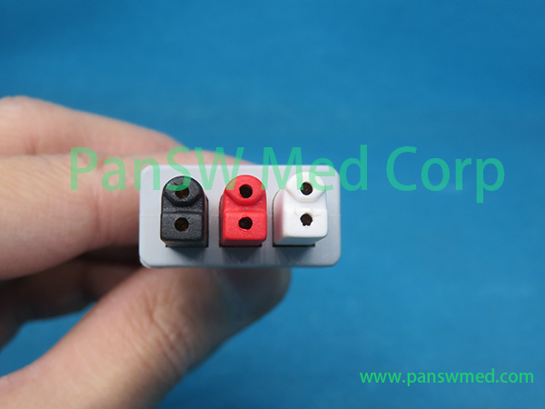 Compatible Mindray EL 6307B 0010 30 42900 3leads ECG Wires AHA Snap 3 – PanswMed