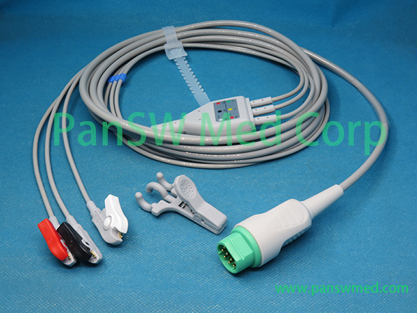 Compatible Siemens Sirecust ECG Cable 3leads AHA Grabber – PanswMed