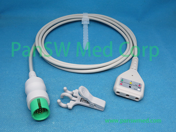 Compatible Spacelabs 700-0008-12 patient monitor ECG trunk cable neonate