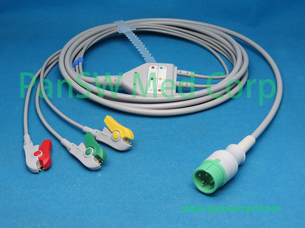 Compatible Zoncare PM 7000D ECG Cable 3leads IEC Clip – PanswMed