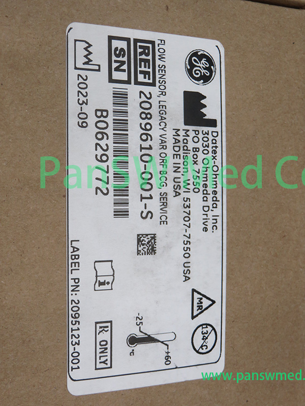 GE Datex Ohmeda 2089610-001-S flow sensor